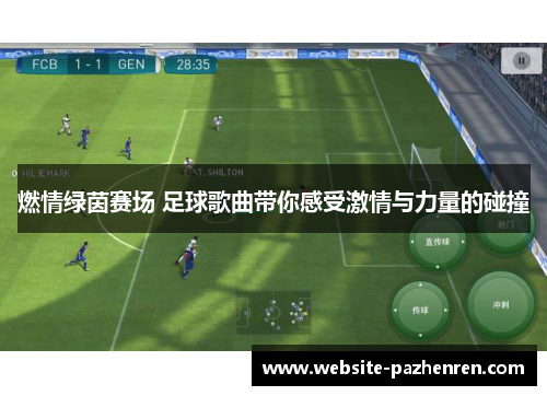 燃情绿茵赛场 足球歌曲带你感受激情与力量的碰撞