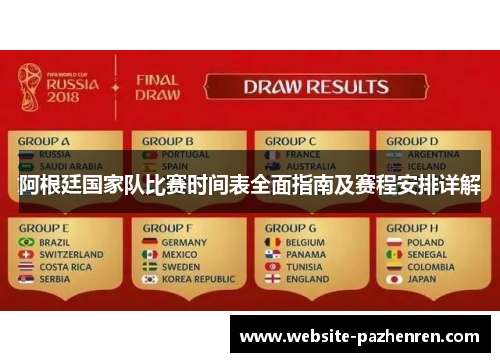 阿根廷国家队比赛时间表全面指南及赛程安排详解